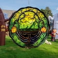 thumbnail image 1 of YardVibe Halloween 10-Inch Wind Spinner – Wind Spinner for Sublimation, Ideal for Adding Style to Your Garden or Patio While Offering Practical Bird Deterrent Features (B), 1 of 9