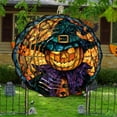 thumbnail image 1 of YardVibe Halloween 10-Inch Wind Spinner – Wind Spinner for Sublimation, Ideal for Adding Style to Your Garden or Patio While Offering Practical Bird Deterrent Features (G), 1 of 9