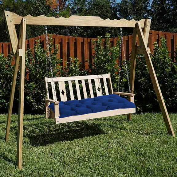 YardVibe Water-Repellent Outdoor Bench Cushion, 40X20 Inch Tufted Porch Swing Cushions with High Elasticity and Durable Ties, Thick Bench Seat Cushions for Patio Furnitures, Indoor Window Cushion