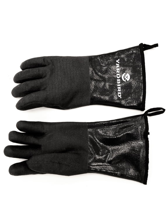 Unisex Waterproof Neoprene Scalding Textured Protective Gloves, Black