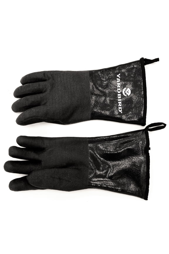 Unisex Waterproof Neoprene Scalding Textured Protective Gloves, Black