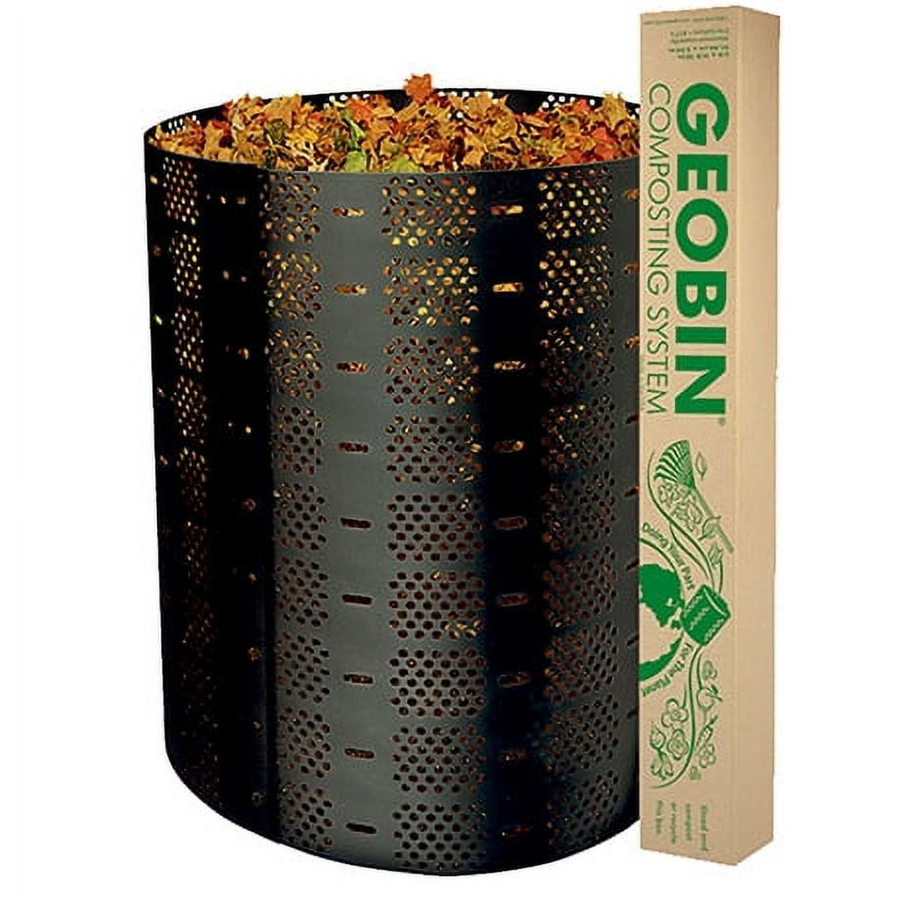 Yardfully 70-246 Gallon Black High-Density Polyethylene Geobin Composter Handles & Air Vent