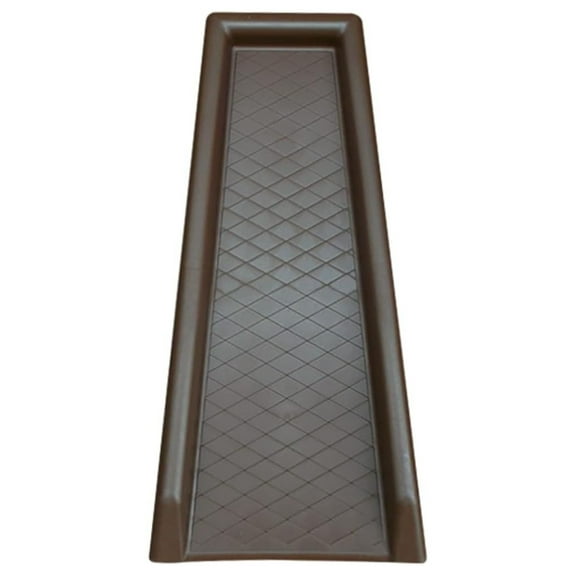 Yardfully Downspout Splashblock - Brown - Gutter Downspout Extender - Heavy Duty Plastic - Erosion Control - Diverts Water Away From Foundation