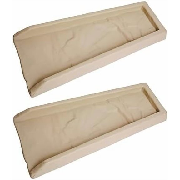 Yardfully Downspout Splashblock, Sand (2 Pack)