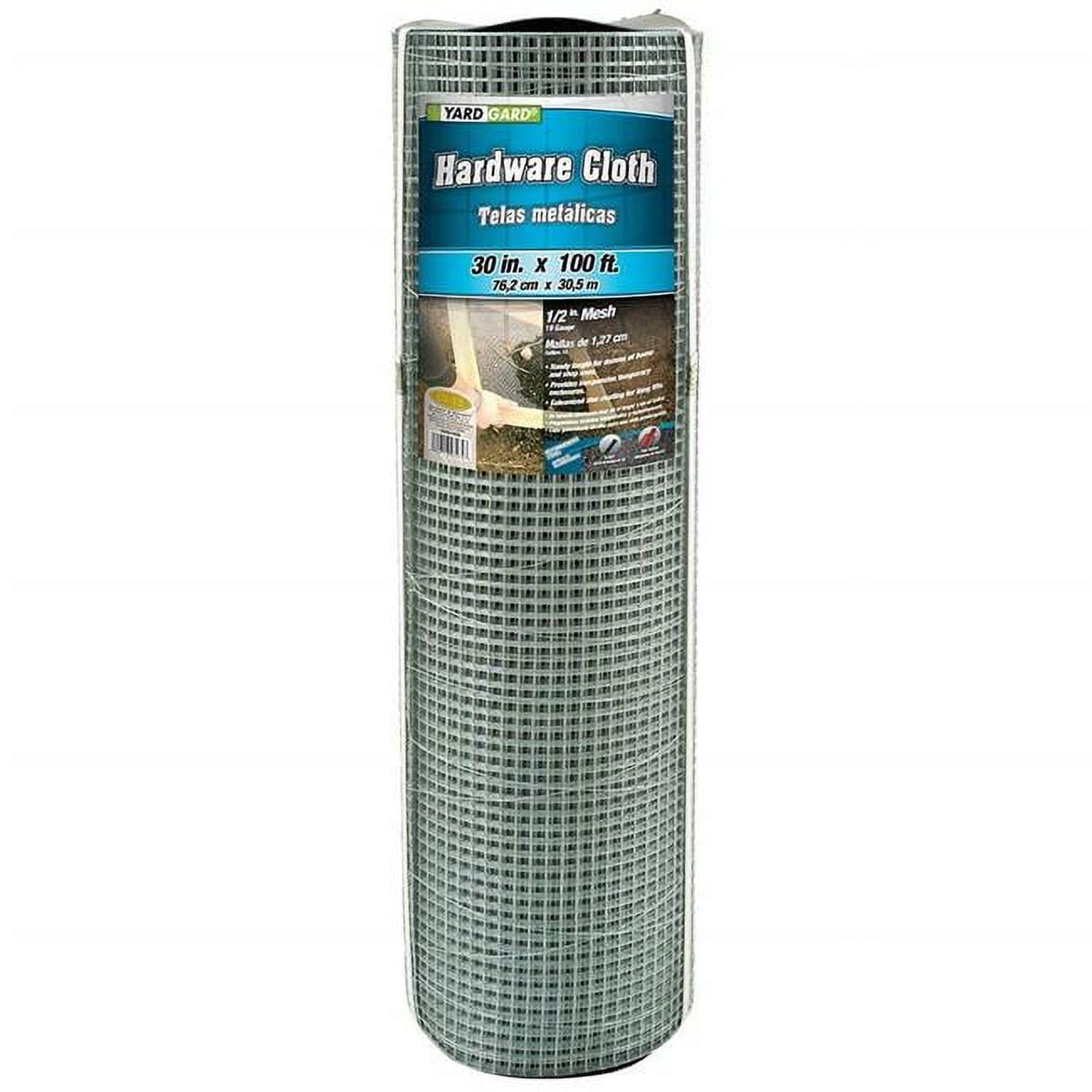 Yardgard 19 Gauge 0.5 in. Mesh 2 x 25 ft. Green PVC Hardware Cloth ...