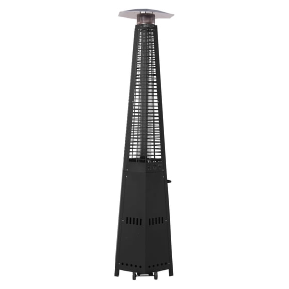 Yardgrace 48,000 BTU Portable Outdoor Propane Patio Heater with Wheels, Tip-Over Safety Protection, Patio Heater for Outdoor Use, Party, Backyard, Garden