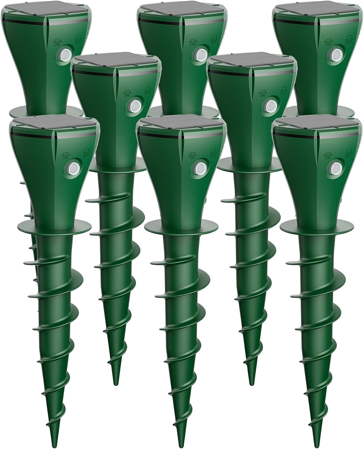 Yardgrace 8 Pack Solar Mole Repellent, Waterproof Gopher Repellent Ultrasonic for Yard Lawn & Garden