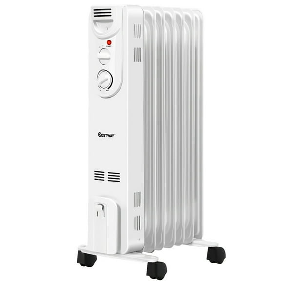 Yardi Yard 1500W Electric Space Heater with 3 Heat Settings and Safe Protection, Oil Filled Radiator Heater, Portable Space Heater Radiator with Adjustable Thermostat