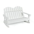 thumbnail image 1 of Yardi Yard 2 Person Adirondack Rocking Chair with Slatted seat-White, Toddler Chair for Kids, 1 of 7
