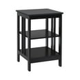 thumbnail image 1 of Yardi Yard 2 Pieces 3-Tier Nightstand with Reinforced Bars and Stable Structure-Black, Side Table, Chairside Table Narrow End Table for Bedroom Living Room Kitchen, 1 of 6