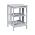 thumbnail image 1 of Yardi Yard 2 Pieces 3-Tier Nightstand with Reinforced Bars and Stable Structure-Gray, Side Table, Chairside Table Narrow End Table for Bedroom Living Room Kitchen, 1 of 6