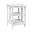 thumbnail image 1 of Yardi Yard 2 Pieces 3-Tier Nightstand with Reinforced Bars and Stable Structure-White, Side Table, Chairside Table Narrow End Table for Bedroom Living Room Kitchen, 1 of 6