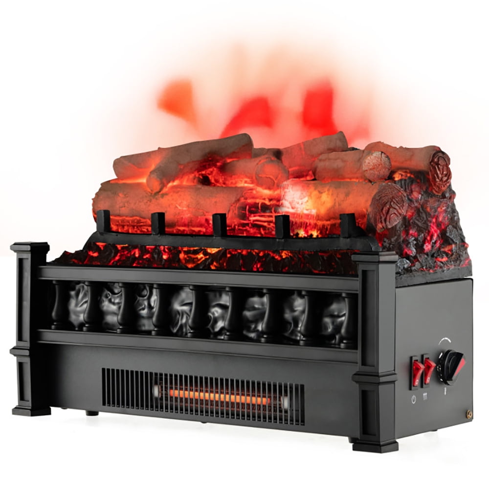 Yardi Yard 20 Inch Electric Fireplace Heater with Realistic Birchwood Ember Bed-Black, Electric Fireplace Inserts, Wall Recessed and Freestanding Fireplace Remote Control, Heater for Indoor Use Yardi Yard 20 Inch Electric Fireplace Heater with Realistic Birchwood Ember Bed-Black, Electric Fireplace Inserts, Wall Recessed and Freestanding Fireplace Remote Control, Heater for Indoor Use