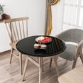 thumbnail image 1 of Yardi Yard 28" Round Tempered Glass Table Top Black Glass 0.4" Thick Beveled Polished Edge, Coffee Table, Small Modern Coffee Table Simple Center Tables for Living Room, 1 of 4