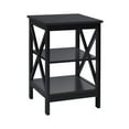 thumbnail image 1 of Yardi Yard 3-Tier X-Design Nightstands with Storage Shelves for Living Room Bedroom-Black, Side Table, Chairside Table Narrow End Table for Bedroom Living Room Kitchen, 1 of 6