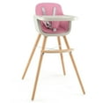 thumbnail image 1 of Yardi Yard 3-in-1 Convertible Wooden High Chair with Cushion-Pink, Compact and Portable High Chair, Foldable High Chair, High Chair, 1 of 8