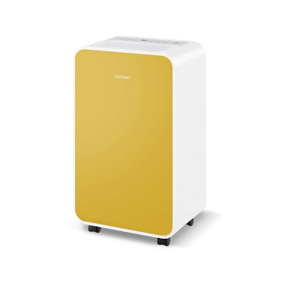 Yardi Yard 32 Pints/Day Portable Quiet Dehumidifier for Rooms up to 2500 Sq. Ft-Yellow, Dehumidifiers for Home, Auto and Manual Drainage, Intelligent Humidity Controll for Room, Bathroom, RV