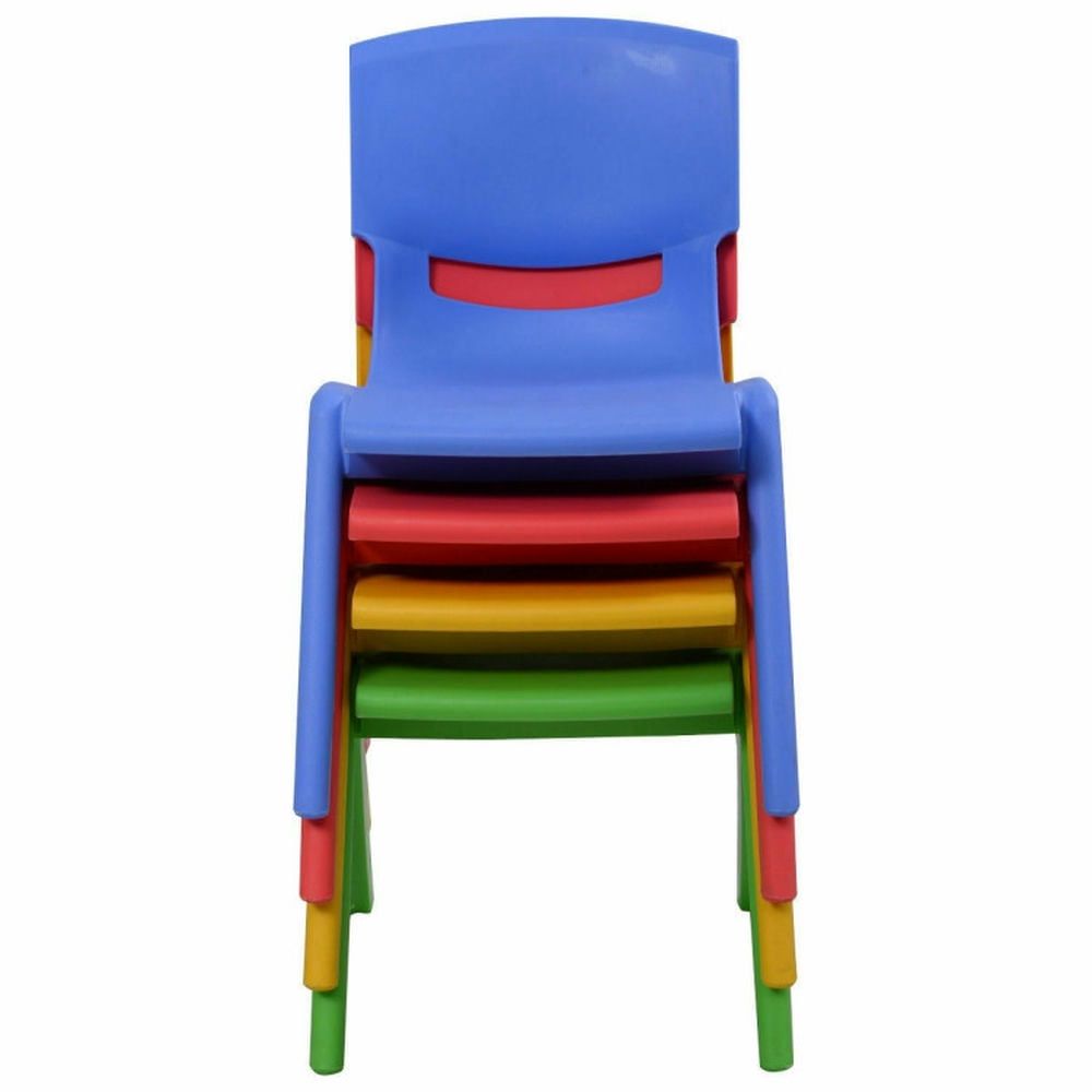 Yardi Yard 4-pack Colorful Stackable Plastic Children Chairs, Toddler Chair for Kids Yardi Yard 4-pack Colorful Stackable Plastic Children Chairs, Toddler Chair for Kids