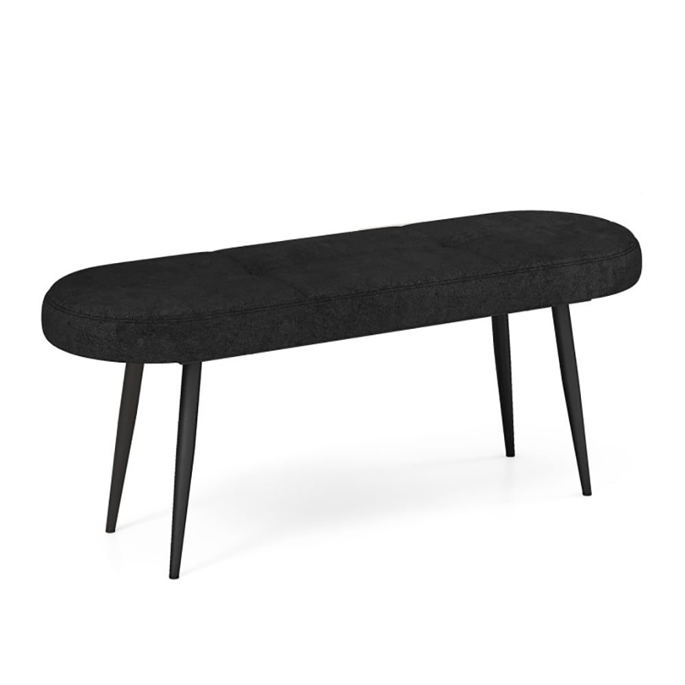 Yardi Yard 47 Inch Upholstered Entryway Bench with Heavy-duty Metal Frame-Black, Yardi Yard 47 Inch Upholstered Entryway Bench with Heavy-duty Metal Frame-Black,
