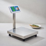 Yardi Yard 660 lbs Weight Computing Digital Floor Platform Scale, Deli Scale Price Computing Commercial Food Produce Electronic Counting Weight