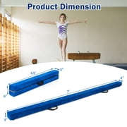 Yardi Yard 7 Feet Folding Portable Floor Balance Beam with Handles for Gymnasts-Blue, Balance Beam, Folding Floor Gymnastics Equipment for Gymnast Kids Adults