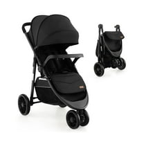 Yardi Yard Baby Jogging Stroller with Adjustable Canopy for Newborn-Black, Toddler Stroller for Infant & Toddler