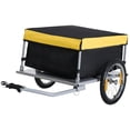 thumbnail image 1 of Yardi Yard Bicycle Cargo Trailer, Two-Wheel Bike Luggage Wagon Trailer with Removable Cover, Bicycle Cargo Trailer with Fits 20inch - 26inch Bicycle Wheels, Yellow, 1 of 9