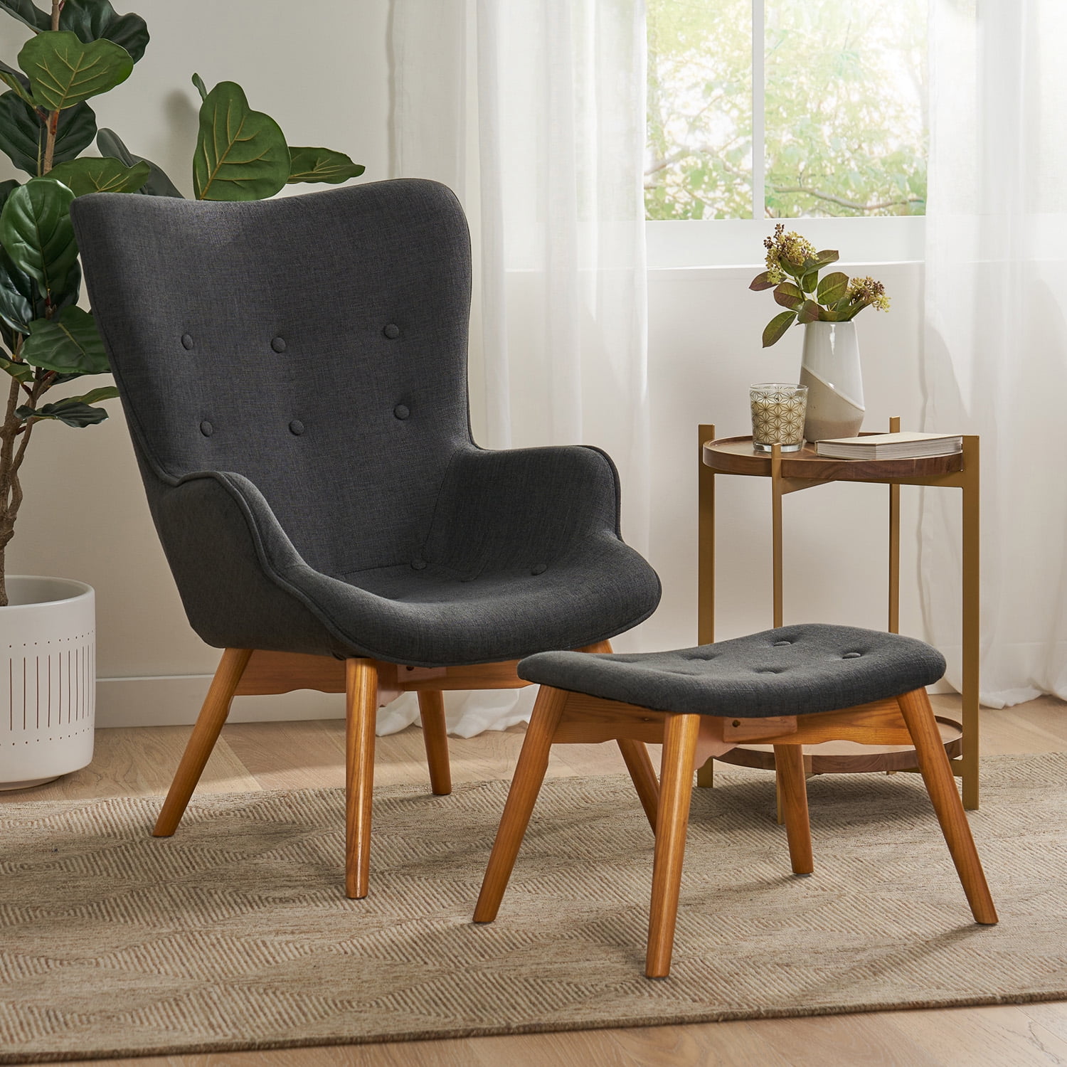 Yardi Yard Contour Chair Set, Accent Chair, Modern Living Room Chair