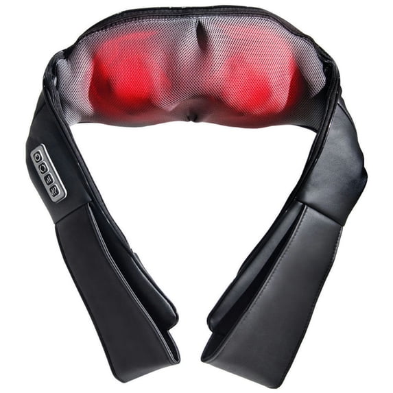 Yardi Yard Electric Back and Neck Kneading Shoulder Massager with Heat Straps, Neck Massager