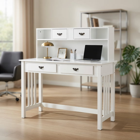 Yardi Yard Home Office Writing Desk with 4 Drawer Computer Study Table, Computer Desk, Gaming Computer Desks for Study,Working,Writing