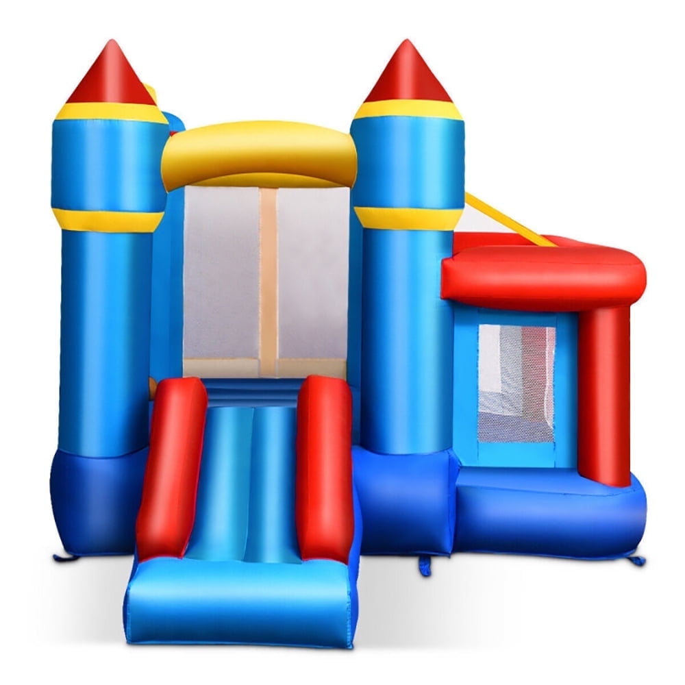 Yardi Yard Kids Inflatable Castle Bounce House without Blower, Bounce House with Inflatable Bouncer, Safe Entrance Opening, Blue Yardi Yard Kids Inflatable Castle Bounce House without Blower, Bounce House with Inflatable Bouncer, Safe Entrance Opening, Blue
