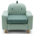 thumbnail image 1 of Yardi Yard Kids Sofa with Armrest and Thick Cushion-Green, Toddler Chair for Kids, 1 of 9