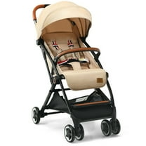Yardi Yard Lightweight Aluminium Frame Baby Stroller with Net-Beige, Toddler Stroller for Infant & Toddler