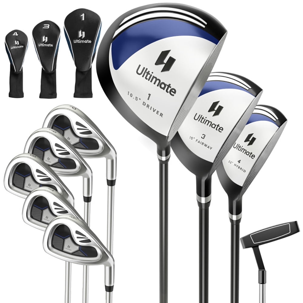 Yardi Yard Men"s 9 Pieces Complete Golf Club Set-Navy, Lightweight Golf Stand Bag for Men & Women,Multiple Pockets, Lightweight & Durable