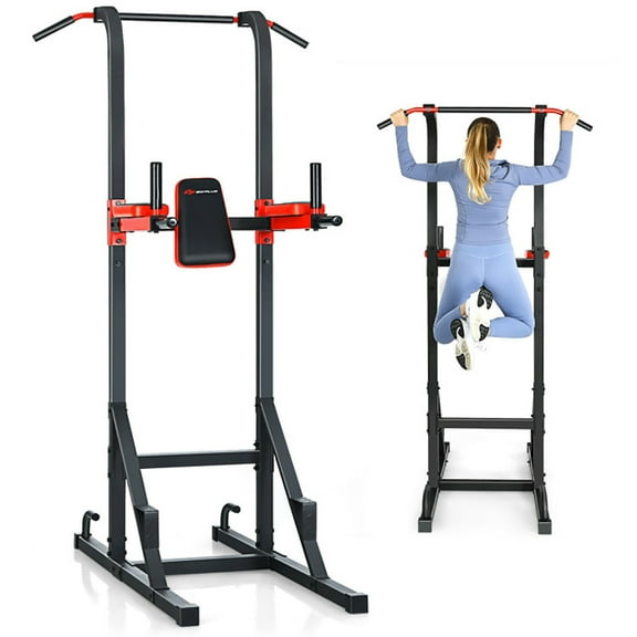 Yardi Yard Multi-function Power Tower for Full-body Workout, Power Tower Pull Up Bar Stand Workout Dip Station for Home Gym Strength Training Equipment