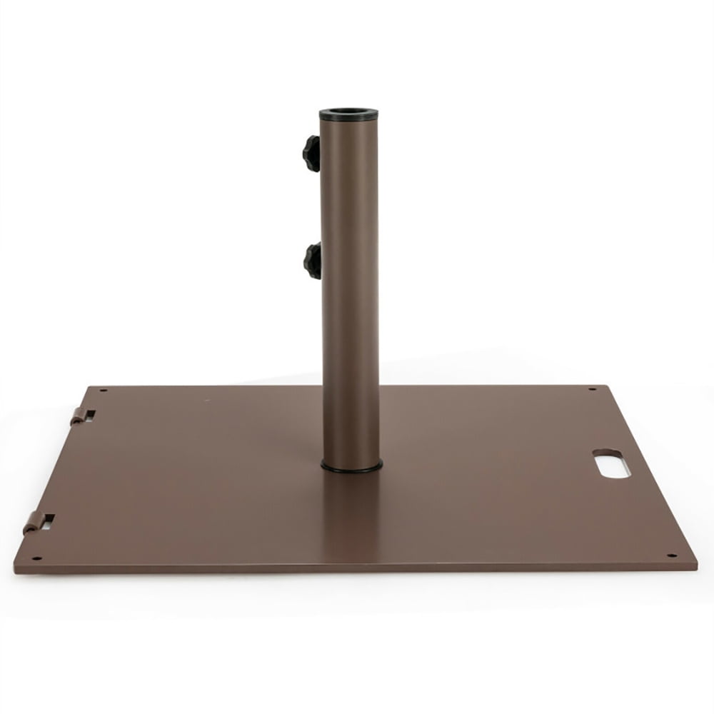 Yardi Yard Portable 50 lbs Umbrella Base Stand with Handle and Wheels for Patio Square Patio Market Table Umbrella