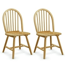 Yardi Yard Set of 2 Vintage Windsor Wood Chair with Spindle Back for Dining Room, Dining Chairs Set, Dining Room Chair for Kitchen, Dining, Bedroom, Living