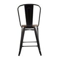 thumbnail image 1 of Yardi Yard Set of 4 Industrial Metal Counter Stool Dining Chairs with Removable Backrests-Cooper, Bar Height Stools, Bar Stools for Kitchen, Dining Room, 1 of 11