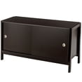 thumbnail image 1 of Yardi Yard TV Stand Modern Entertainment Cabinet with Sliding Doors-Dark Brown, TV Stand, TV Console Table for Living Room, 1 of 9