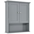 thumbnail image 1 of Yardi Yard Wall Mount Bathroom Cabinet Storage Organizer with Doors and Shelves-Gray, Over the Toilet Storage Cabinet for Bathroom Laundry Room Kitchen, 1 of 6