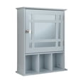 thumbnail image 1 of Yardi Yard Wall Mounted and Mirrored Bathroom Cabinet-Gray, Over the Toilet Storage Cabinet for Bathroom Laundry Room Kitchen, 1 of 8