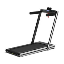 Yardi Yarda 2-in-1 Folding Treadmill with Dual LED Display-Silver, Treadmill for Walking & Running