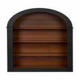 thumbnail image 1 of Yardi Yarda 4-Shelf Tall Bookshelf, 45.66" Wood Open Display Floor Arched Bookcase, Large Storage Organizer for Indoor as Home, Library, Black, 1 of 14