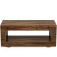 thumbnail image 1 of Yardi Yarda 43" Coffee Table, Farmhouse Center Table With Storage, Brown, 1 of 5