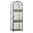 thumbnail image 1 of Yardi Yarda 45 Bottle Wrought Iron Wine Rack Jail, Wine Rack with Sliding Lock Door, Wine Rack with Antique Bronze Finish, Brown, 1 of 11
