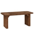 thumbnail image 1 of Yardi Yarda 62.2" Wood Executive Desk, Simple Rectangular Computer Desk Writing Table, Desk for Indoor, Brown, 1 of 4