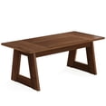 thumbnail image 1 of Yardi Yarda 63" Dining Table, Wood Farmhouse Kitchen Table for 4-6,Dining Table for Indoor, Brown, 1 of 5