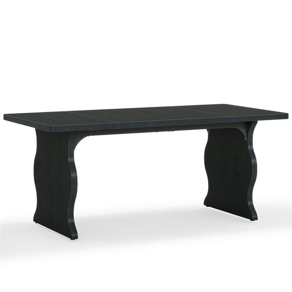 Yardi Yarda 63-Inch Large Executive Desk, Sturdy Computer Desk Conference Table, Desk for Indoor, Black
