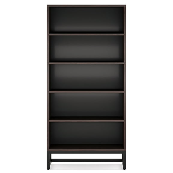 Yardi Yarda 70.8" Bookcase, Large Bookshelf Organizer with 5-Tier Storage Shelves, Black