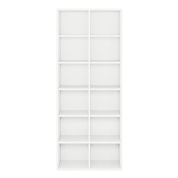 Yardi Yarda 70.9" Bookcase, Modern Bookshelf with 12 Cube Storage